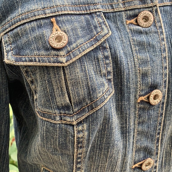 Tommy Hilfiger Stonewashed Fitted Jeans Jacket S - Picture 2 of 6